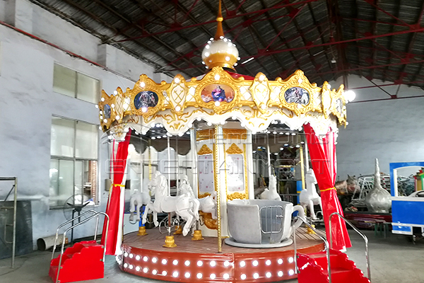 Custom Christmas Carousel Manufactured by Dinis Shipped to Spain